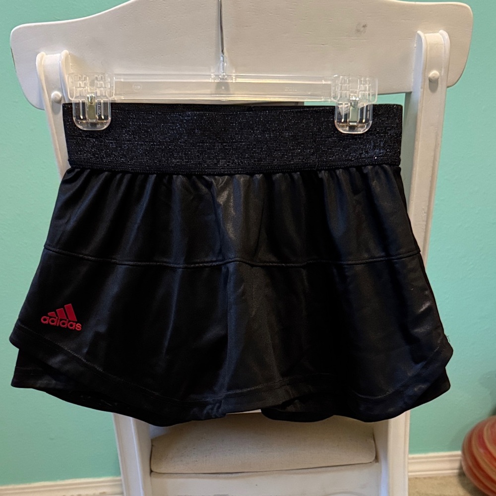 Adidas Black Skort with Pink Logo